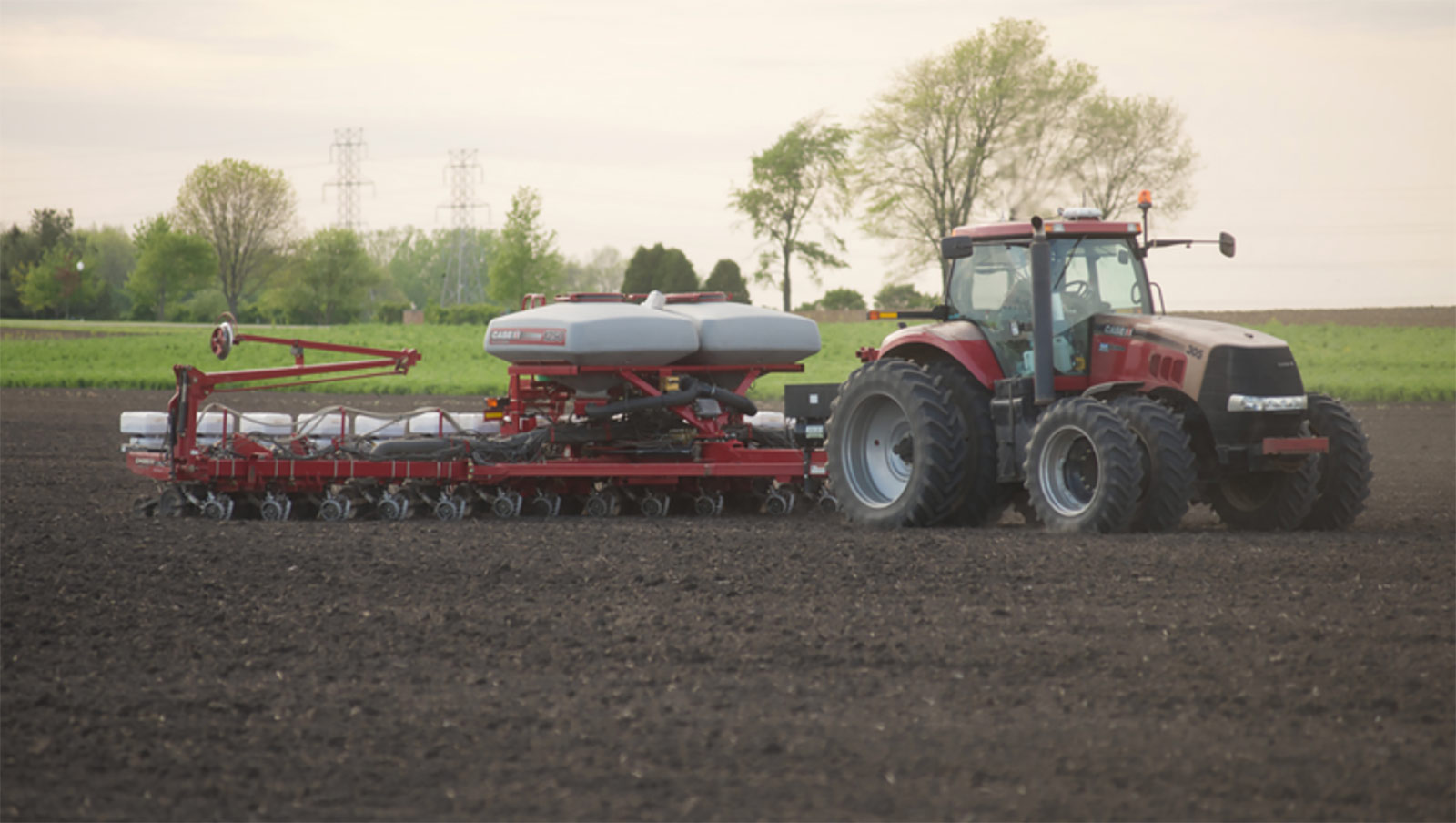 Precision Planting Row Flow equipped planter