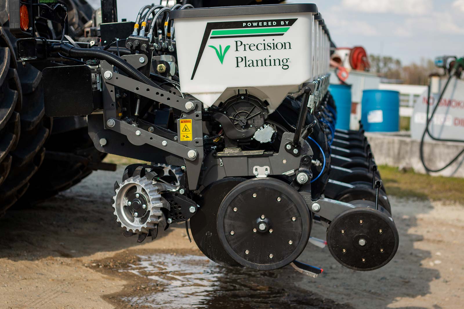 a planter with Planters Precision Ready Row Unit equipment installed