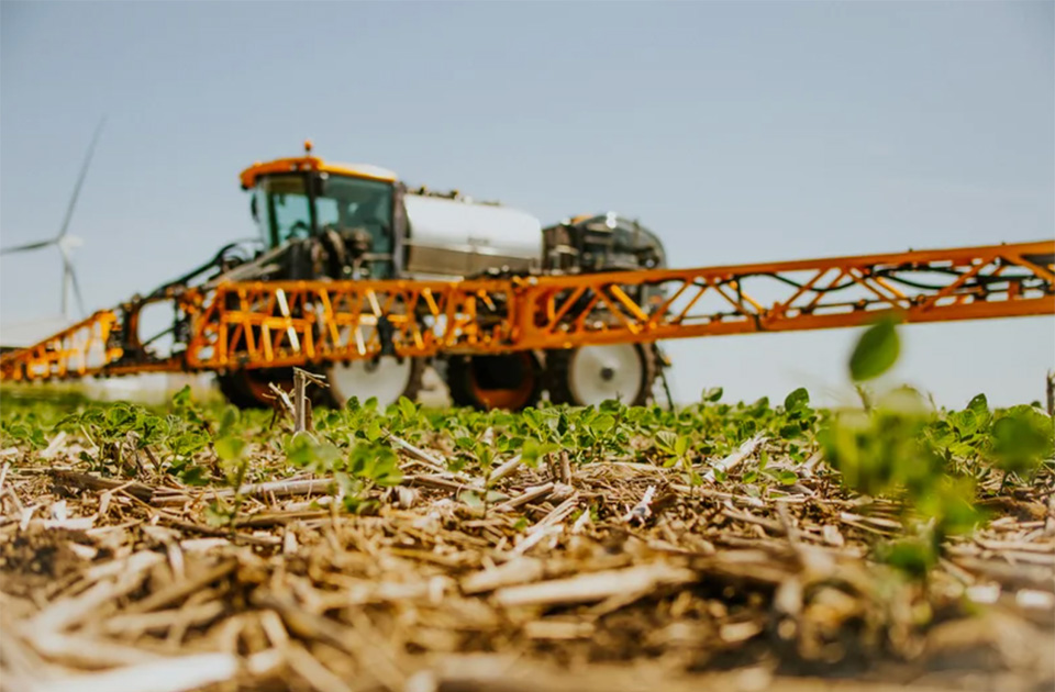 sprayer in a field