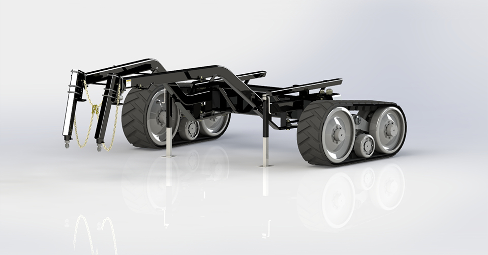 12-ton model carts are available with both wheel and track option