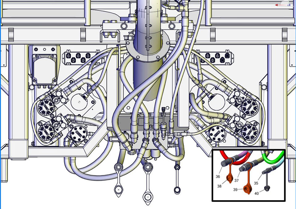 Hagie hydraulic system illustration